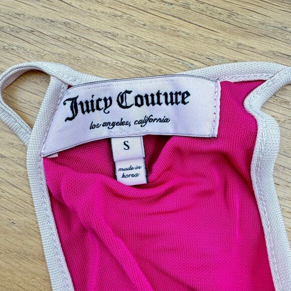 Juicy Couture Le Brea Pink Halter Open Back Mini Dress Small - Picture 6 of 9